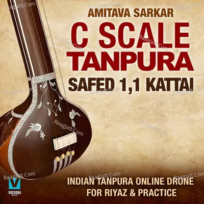 C Scale Tanpura - Safed 1, 1 Kattai (Indian Tanpura Online Drone For Riyaz &amp; Practice)