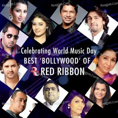 Celebrating World Music Day- Best Bollywood of Red Ribbon Poster