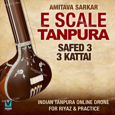 E Scale Tanpura - Safed 3, 3 Kattai (Indian Tanpura Online Drone For Riyaz &amp; Practice)