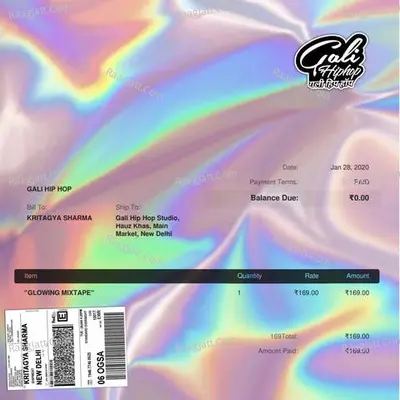 Glowing Mixtape Poster