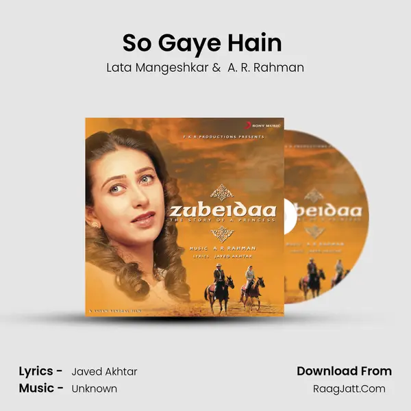 So Gaye Hain (Pt. 2) MP3 Song by Lata Mangeshkar Cover