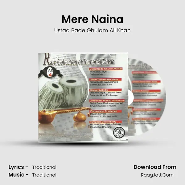Mere Naina MP3 Song by Ustad Bade Ghulam Ali Khan Cover