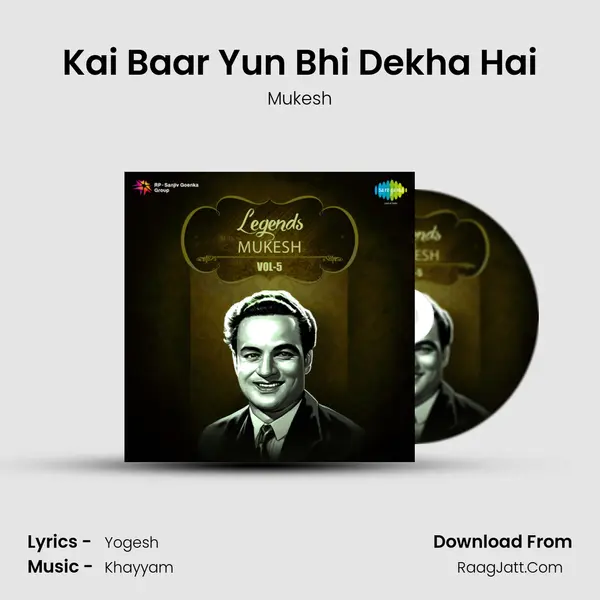 Kai Baar Yun Bhi Dekha Hai Cover
