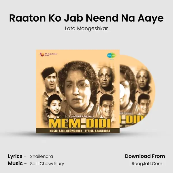 Raaton Ko Jab Neend Na Aaye MP3 Song by Lata Mangeshkar Cover