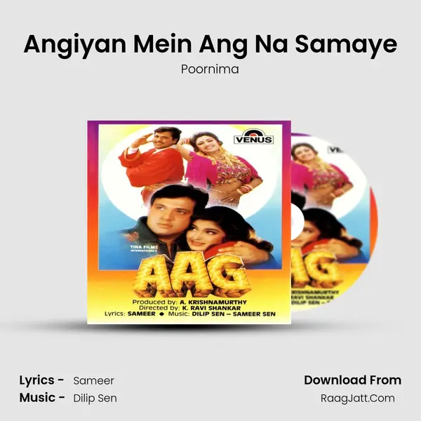 Angiyan Mein Ang Na Samaye MP3 Song by Poornima Cover