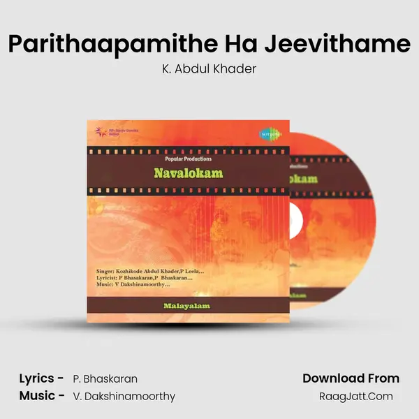Parithaapamithe Ha Jeevithame MP3 Song by K. Abdul Khader Cover