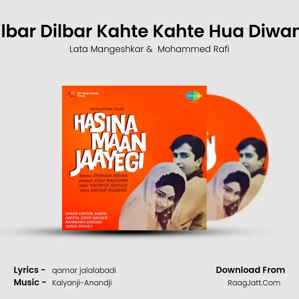 Dilbar Dilbar Kahte Kahte Hua Diwana MP3 Song by Lata Mangeshkar Cover