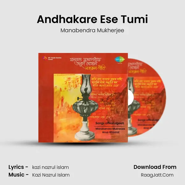 Andhakare Ese Tumi MP3 Song by Manabendra Mukherjee Cover