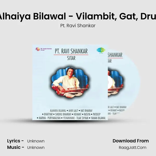 Alhaiya Bilawal - Vilambit, Gat, Drut MP3 Song by Pt. Ravi Shankar Cover