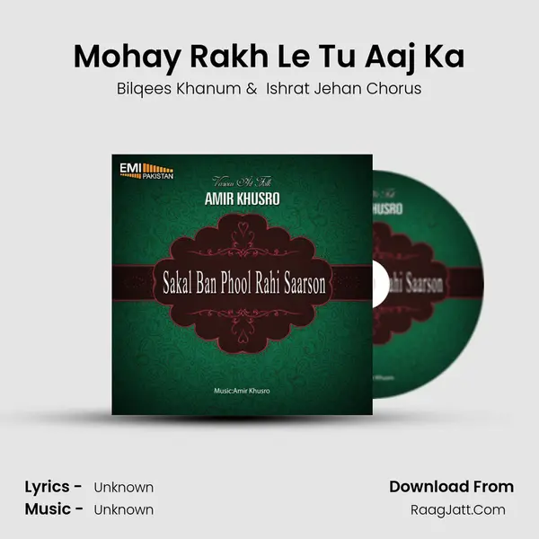 Mohay Rakh Le Tu Aaj Ka MP3 Song by Bilqees Khanum Cover