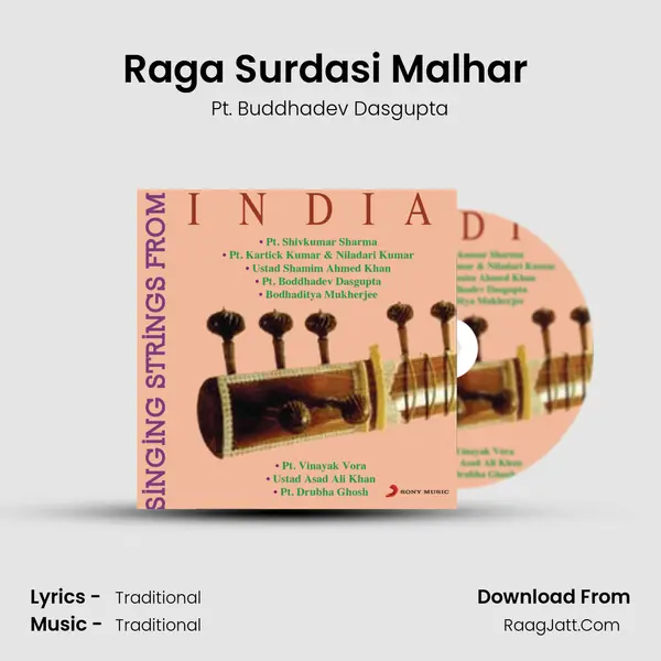 Raga Surdasi Malhar (Madhyalaya Gat in Teental) MP3 Song by Pt. Buddhadev Dasgupta Cover
