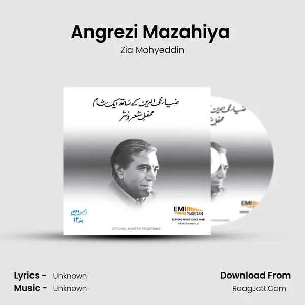 Angrezi Mazahiya (Live) MP3 Song by Zia Mohyeddin Cover