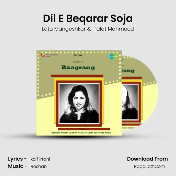 Dil E Beqarar Soja MP3 Song by Lata Mangeshkar Cover