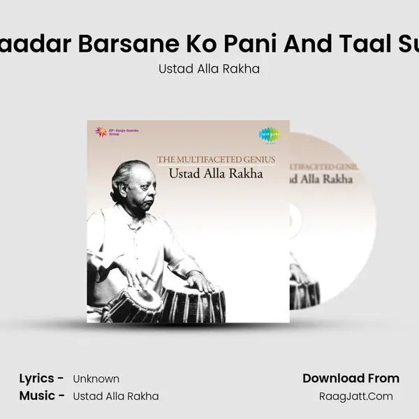 Aayo Baadar Barsane Ko Pani And Taal Suran Ke MP3 Song by Ustad Alla Rakha Cover