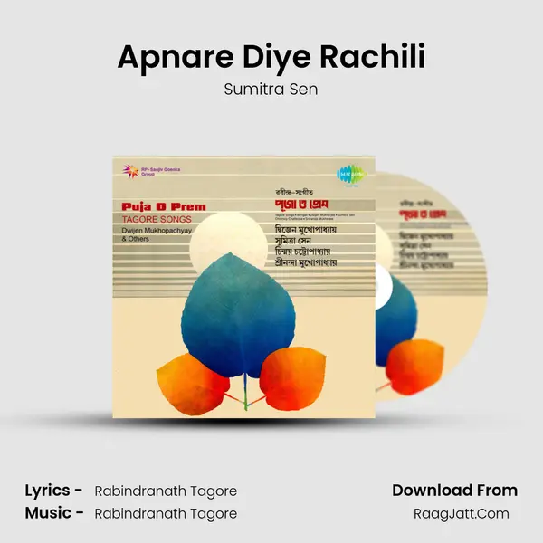 Apnare Diye Rachili MP3 Song by Sumitra Sen Cover