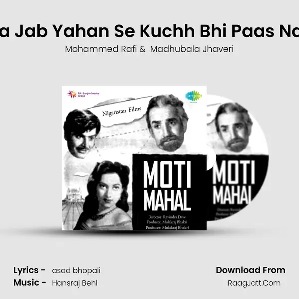 Jayega Jab Yahan Se Kuchh Bhi Paas Na Hoga MP3 Song by Mohammed Rafi Cover