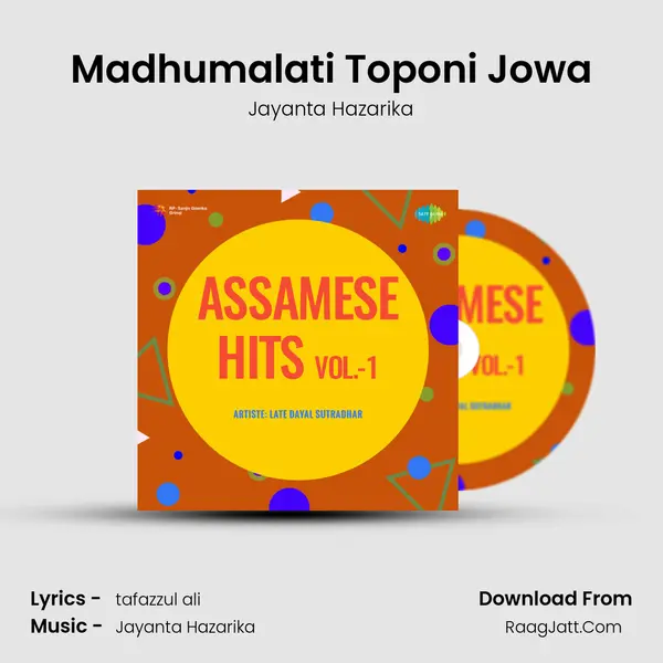 Madhumalati Toponi Jowa MP3 Song by Jayanta Hazarika Cover
