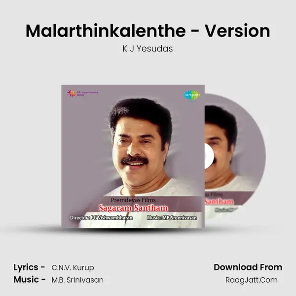 Malarthinkalenthe - Version MP3 Song by K J Yesudas Cover