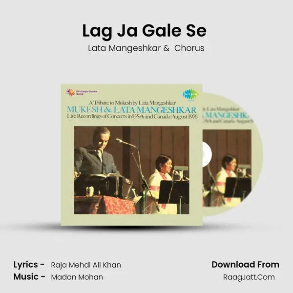 Lag Ja Gale Se (Live) MP3 Song by Lata Mangeshkar Cover