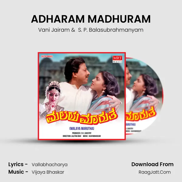 ADHARAM MADHURAM MP3 Song by Vani Jairam Cover