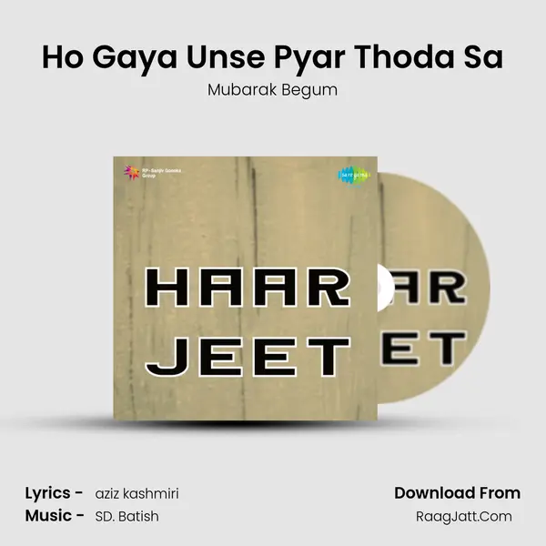 Ho Gaya Unse Pyar Thoda Sa MP3 Song by Mubarak Begum Cover