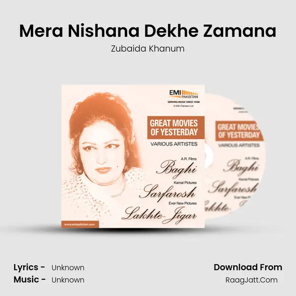 Mera Nishana Dekhe Zamana MP3 Song by Zubaida Khanum Cover