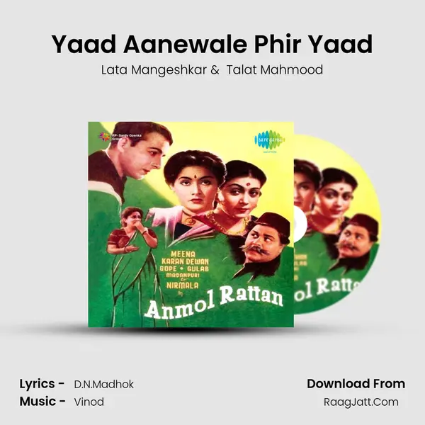 Yaad Aanewale Phir Yaad MP3 Song by Lata Mangeshkar Cover