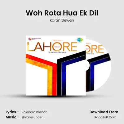 Woh Rota Hua Ek Dil MP3 Song by Karan Dewan Cover
