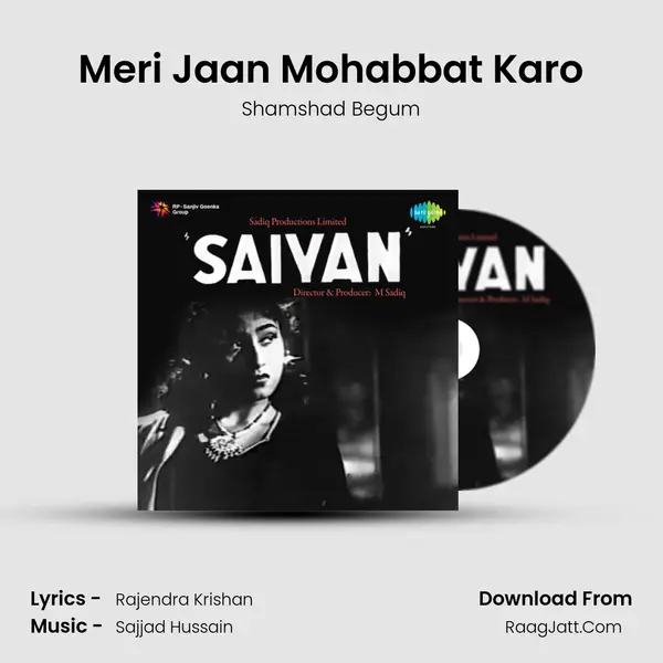 Meri Jaan Mohabbat Karo MP3 Song by Shamshad Begum Cover