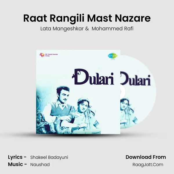 Raat Rangili Mast Nazare MP3 Song by Lata Mangeshkar Cover