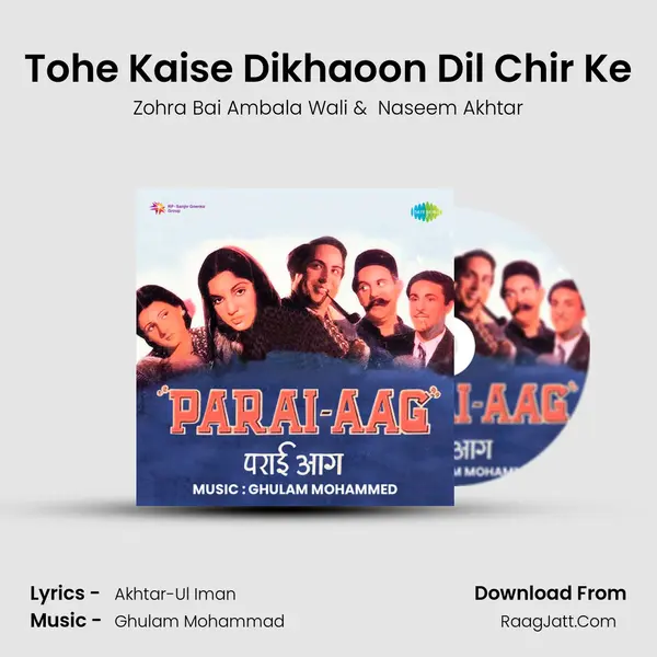 Tohe Kaise Dikhaoon Dil Chir Ke Cover