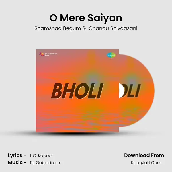 O Mere Saiyan MP3 Song by Shamshad Begum Cover