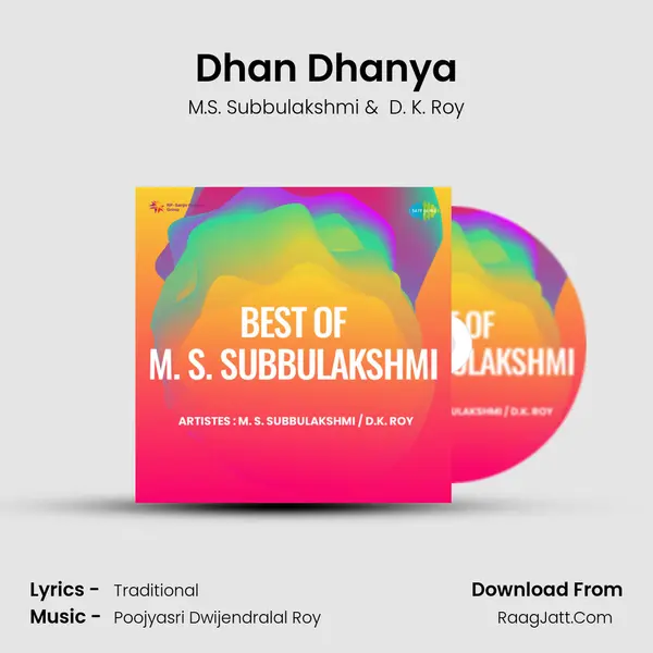 Dhan Dhanya MP3 Song by M.S. Subbulakshmi Cover