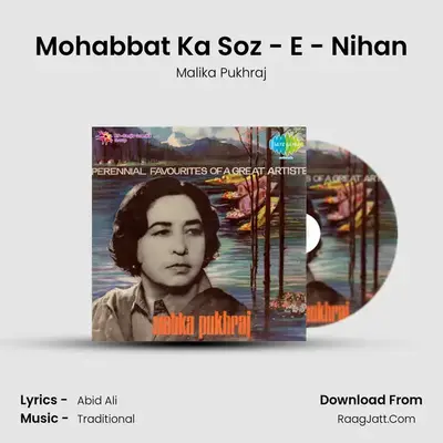 Mohabbat Ka Soz - E - Nihan MP3 Song by Malika Pukhraj Cover