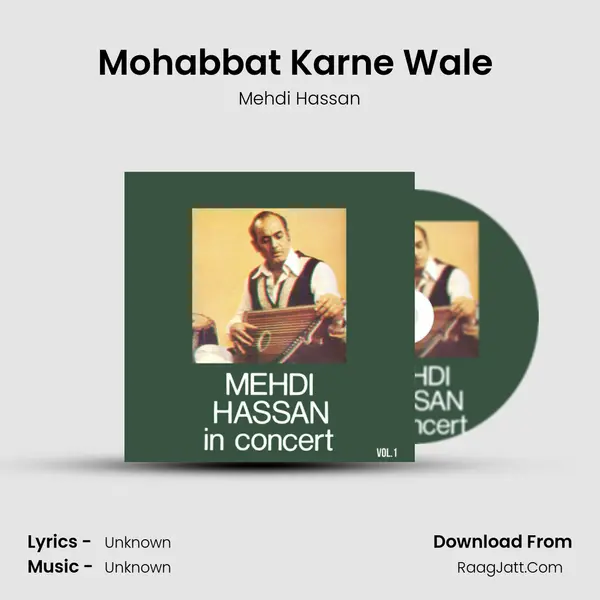 Mohabbat Karne Wale (Live) MP3 Song by Mehdi Hassan Cover