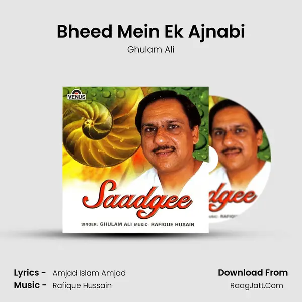 Bheed Mein Ek Ajnabi MP3 Song by Ghulam Ali Cover
