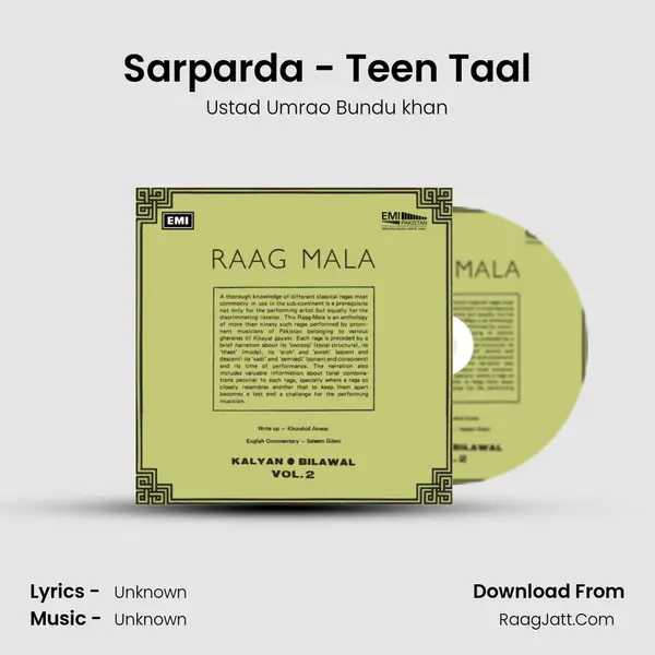 Sarparda - Teen Taal MP3 Song by Ustad Umrao Bundu khan Cover