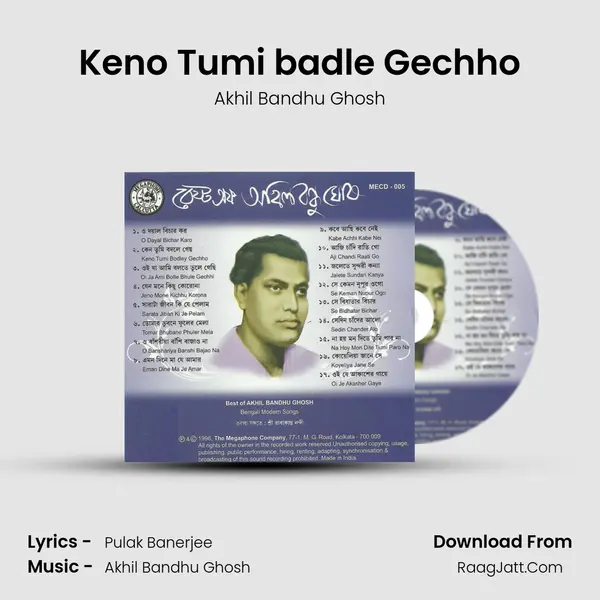 Keno Tumi badle Gechho MP3 Song by Akhil Bandhu Ghosh Cover