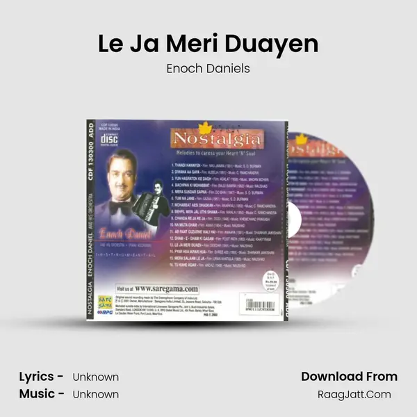 Le Ja Meri Duayen MP3 Song by Enoch Daniels Cover