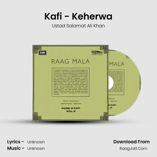 Kafi - Keherwa MP3 Song by Ustad Salamat Ali Khan Cover