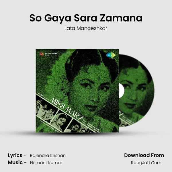 So Gaya Sara Zamana MP3 Song by Lata Mangeshkar Cover