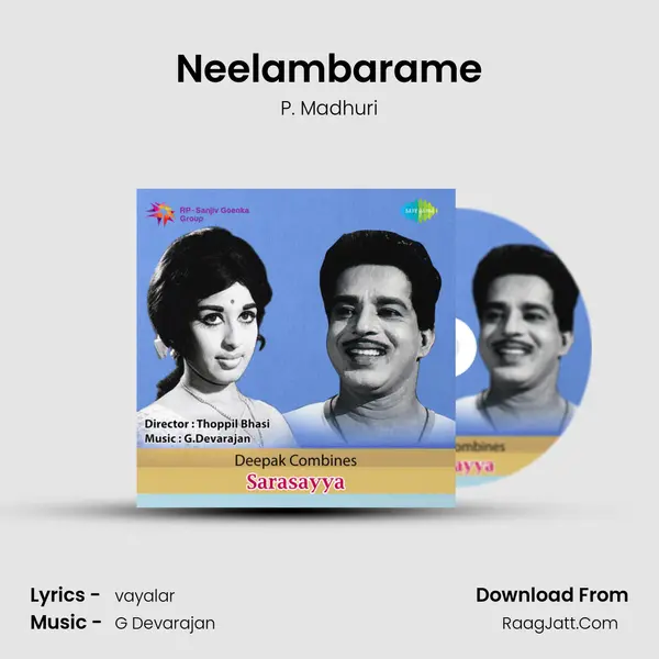 Neelambarame MP3 Song by P. Madhuri Cover