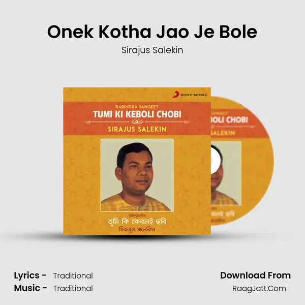 Onek Kotha Jao Je Bole MP3 Song by Sirajus Salekin Cover