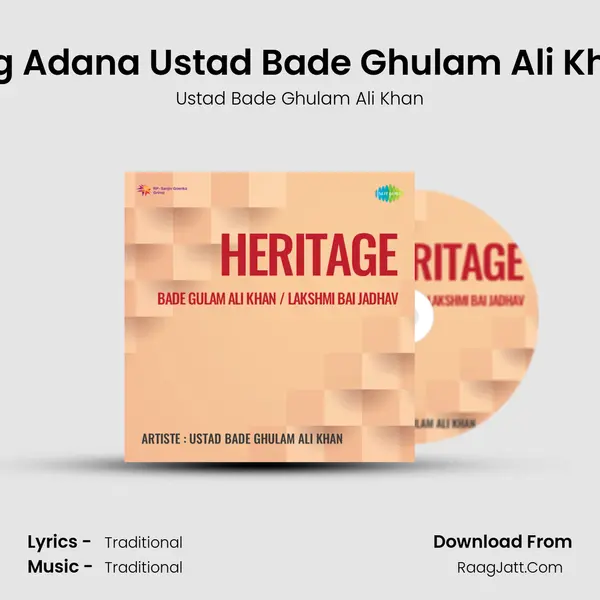Rag Adana Ustad Bade Ghulam Ali Khan MP3 Song by Ustad Bade Ghulam Ali Khan Cover