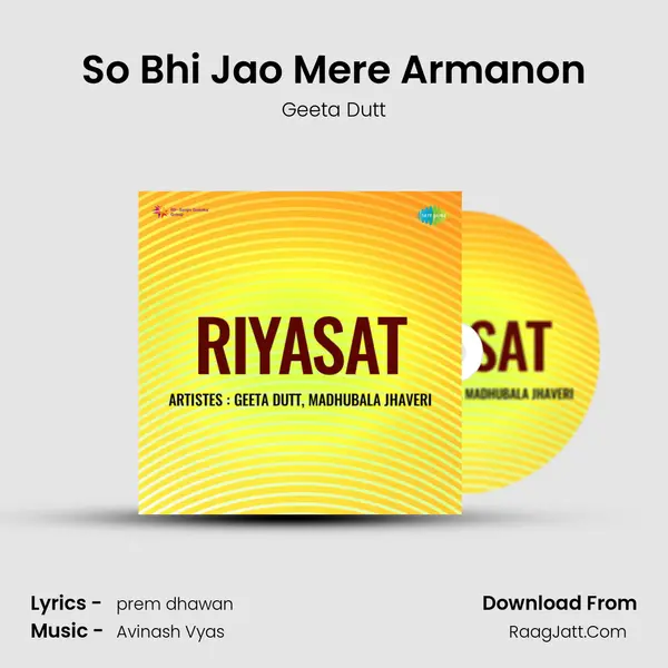 So Bhi Jao Mere Armanon MP3 Song by Geeta Dutt Cover