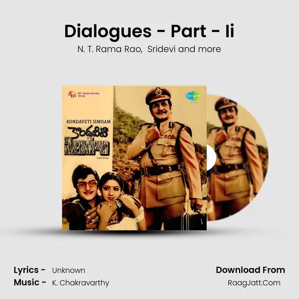Dialogues - Part - Ii MP3 Song by N. T. Rama Rao Cover