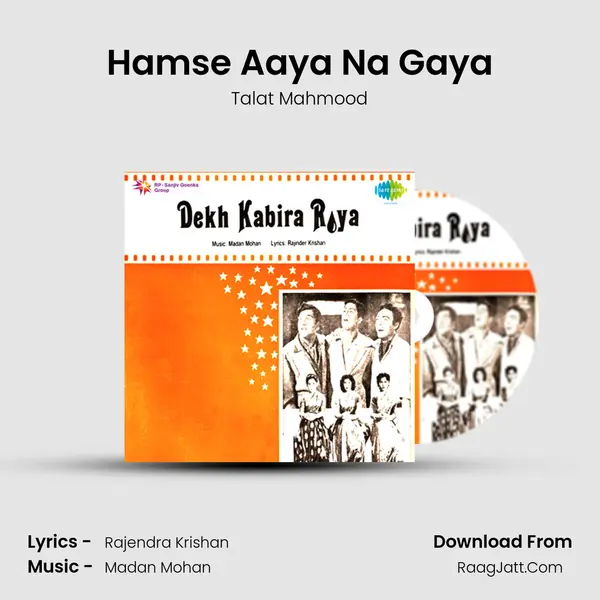 Hamse Aaya Na Gaya MP3 Song by Talat Mahmood Cover