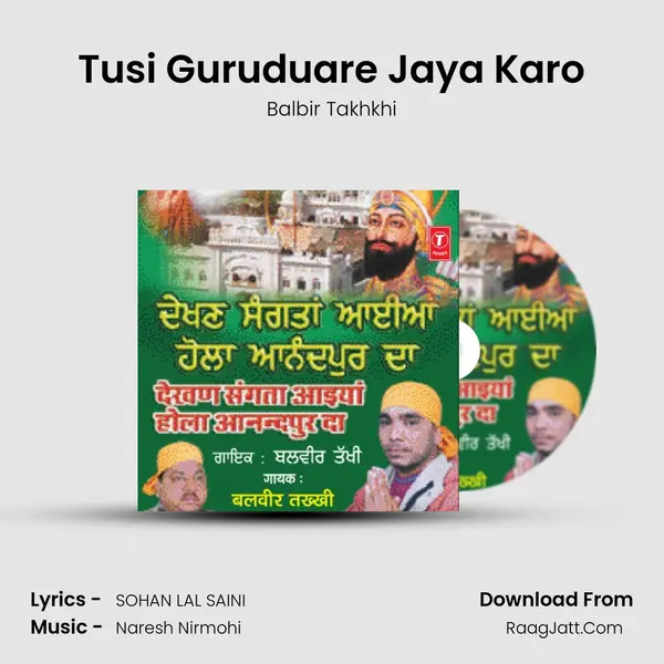 Tusi Guruduare Jaya Karo MP3 Song by Balbir Takhkhi Cover
