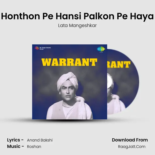 Honthon Pe Hansi Palkon Pe Haya MP3 Song by Lata Mangeshkar Cover