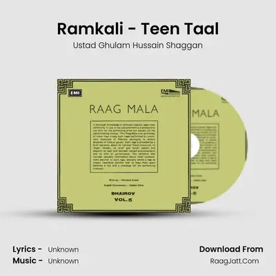 Ramkali - Teen Taal MP3 Song by Ustad Ghulam Hussain Shaggan Cover